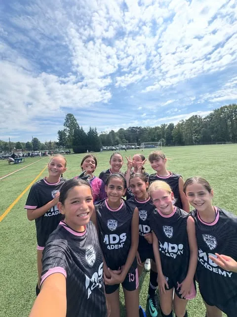 MDS Academy players taking a team selfie
