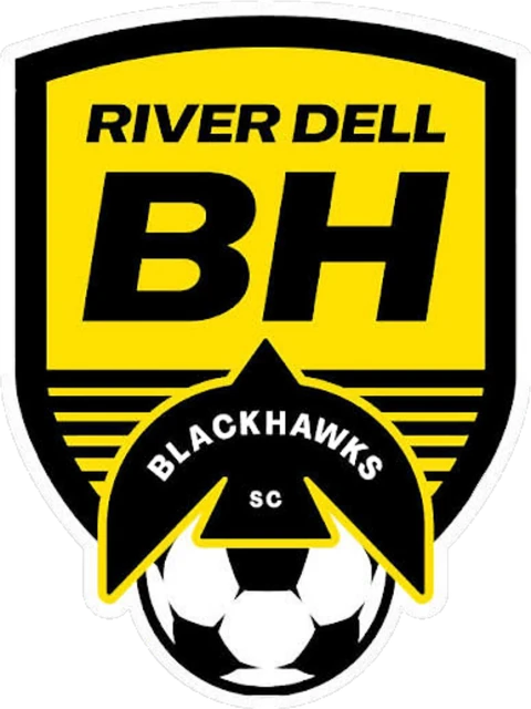 River Dell Blackhawks SC crest